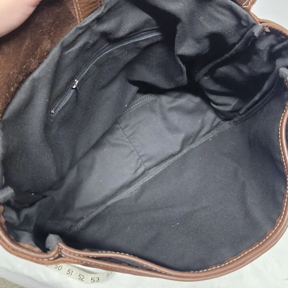 Custom Made Genuine Brown Leather Laptop Messenger Bag Handcrafted